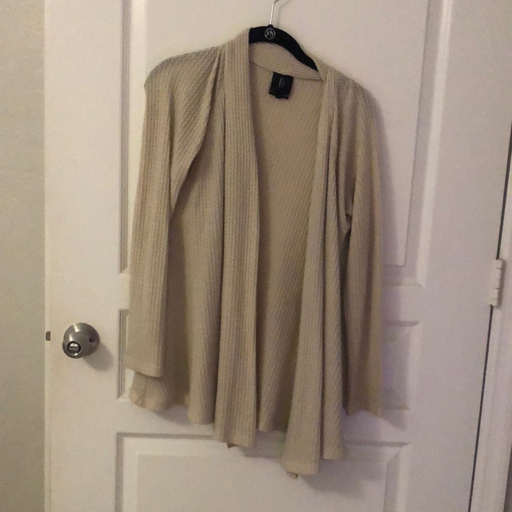 Cream colored cardigan